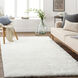 Grizzly 96 X 60 inch White Rug in 5 x 8, Rectangle