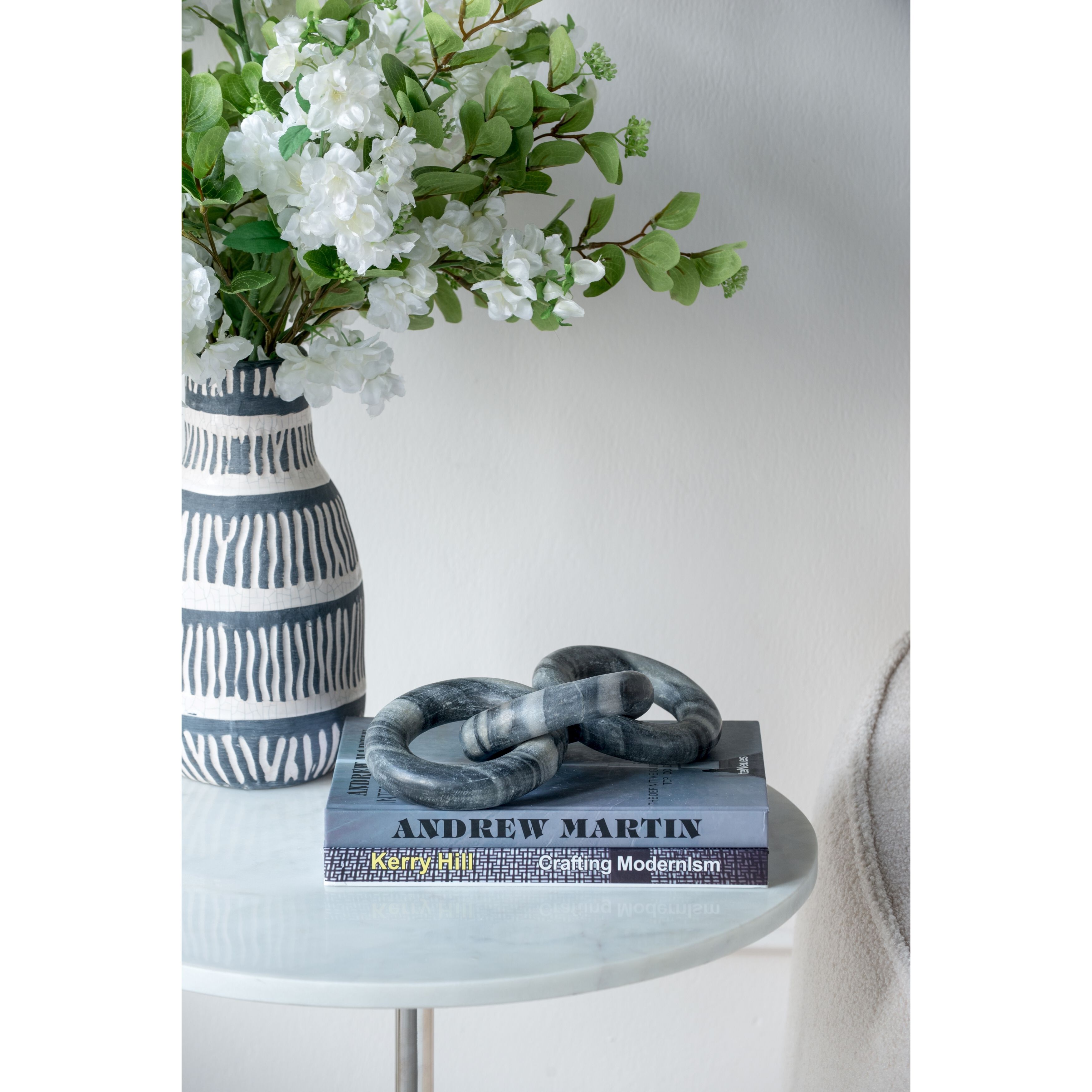 Anita Black Marble Chain