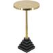 Anita 23.5 X 12 inch Gold/Black Side Table
