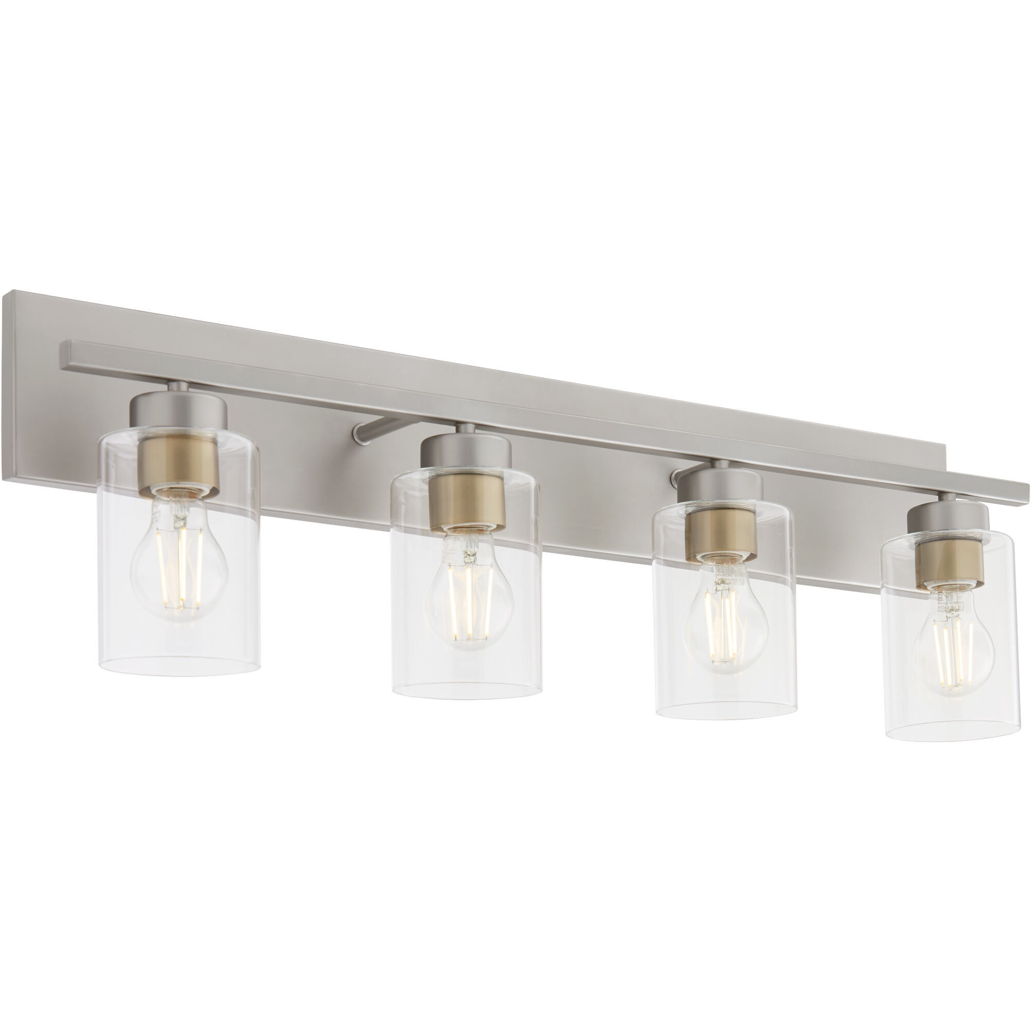 Carter 4 Light 30 inch Satin Nickel Vanity Light Wall Light