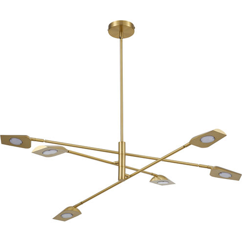 Cari LED 40 inch Aged Brass Chandelier Ceiling Light