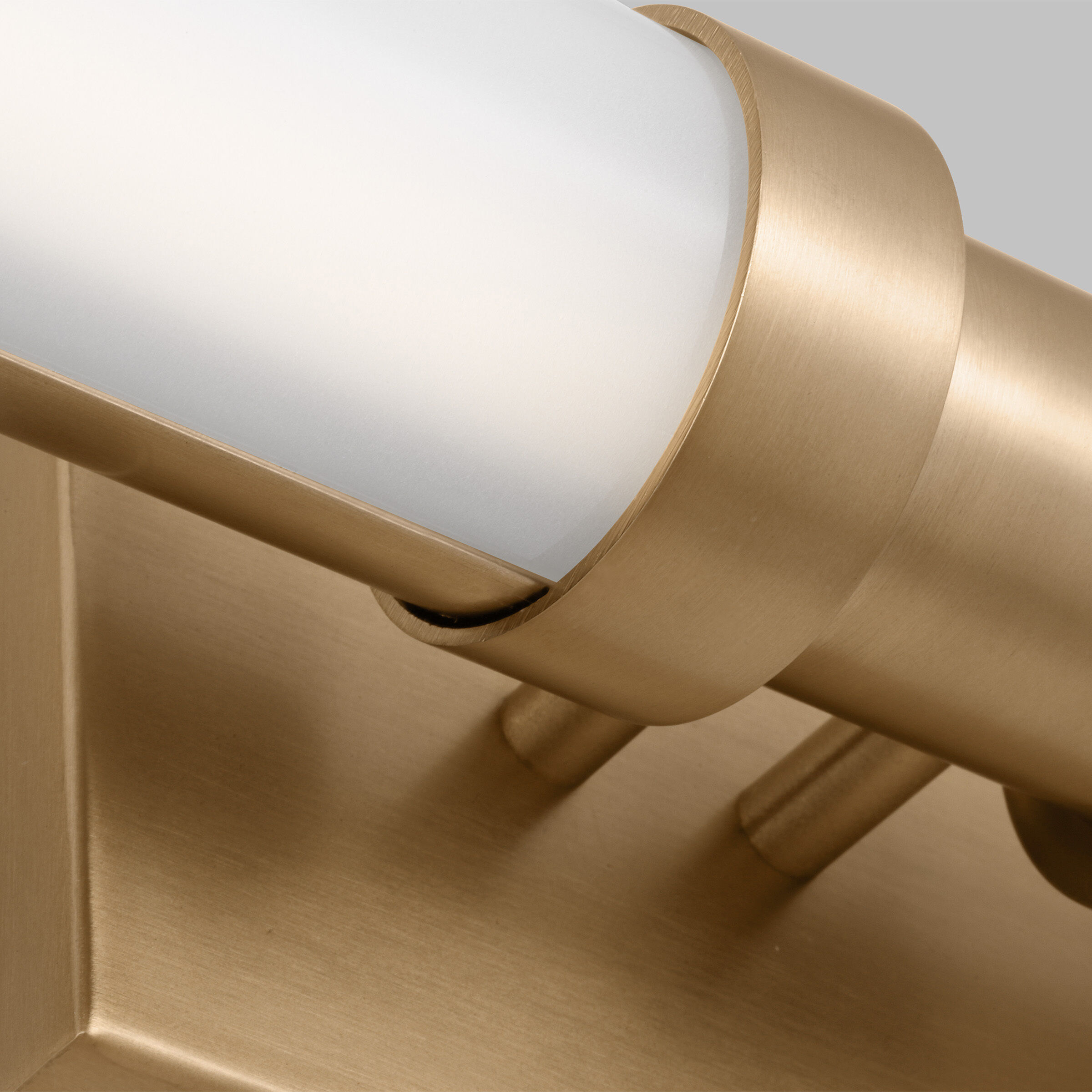 Kiel LED 4.75 inch Satin Brass Bath Vanity Wall Light