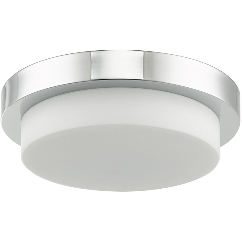 Step LED 11 inch Chrome Flush Mount Ceiling Light