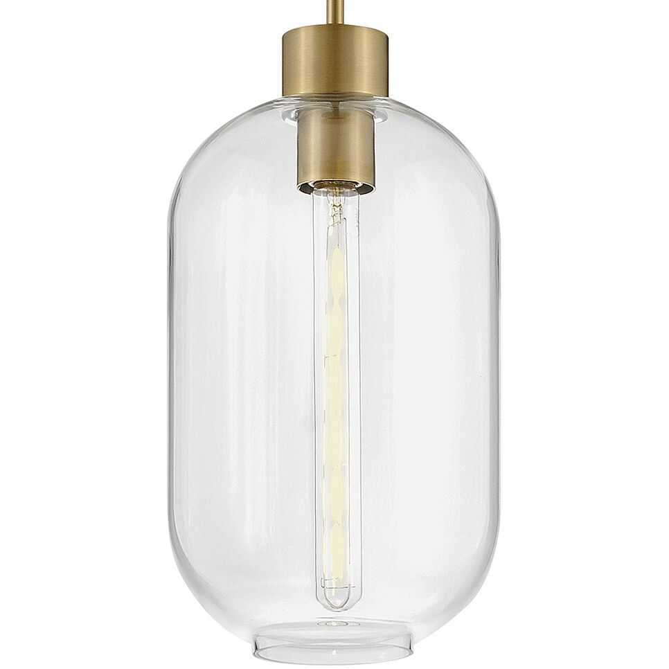 Greer LED 8.5 inch Lacquered Brass Pendant Ceiling Light