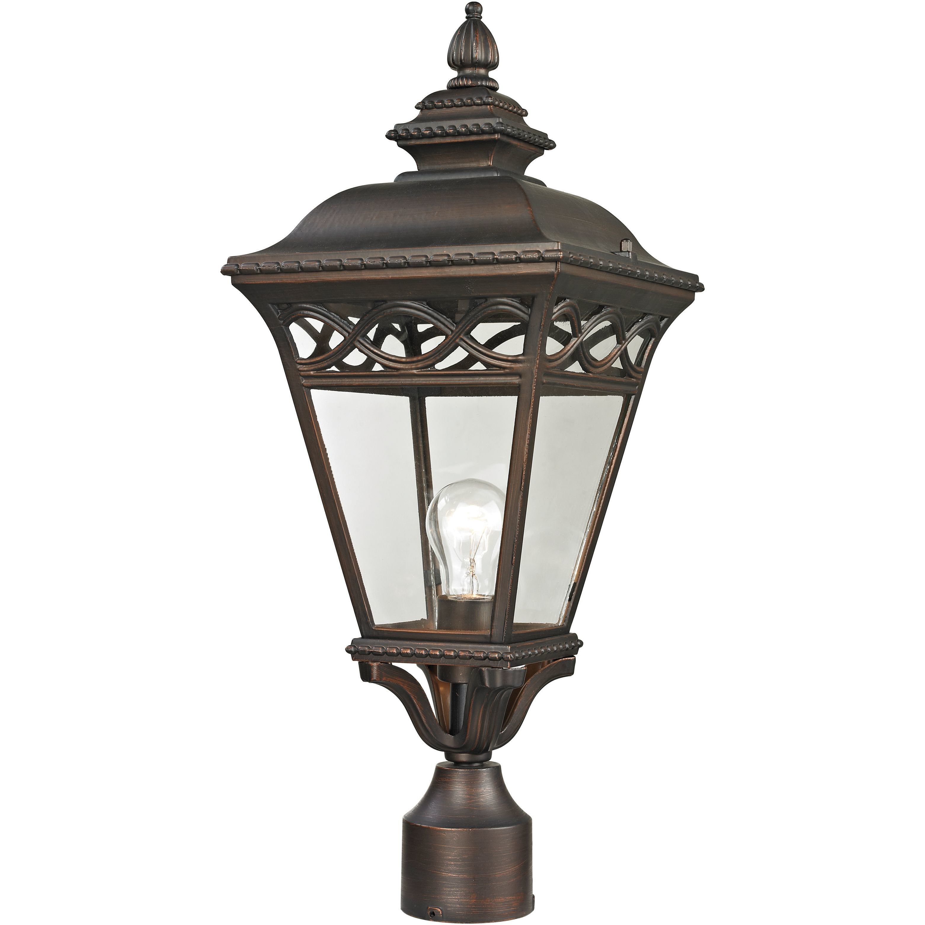 Mendham 1 Light 22 inch Hazelnut Bronze Outdoor Post Light