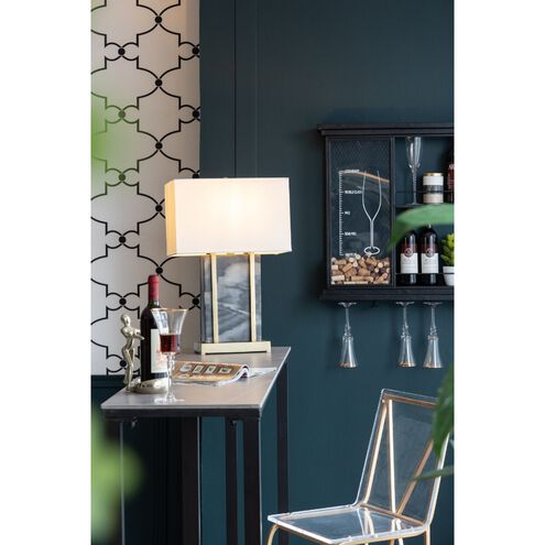 Anita 25.5 inch 40.00 watt Gold/Black/White Table Lamp Portable Light