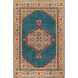 Zahra 102 X 66 inch Teal/Bright Red/Olive/Mustard/Dark Purple/Beige Rugs