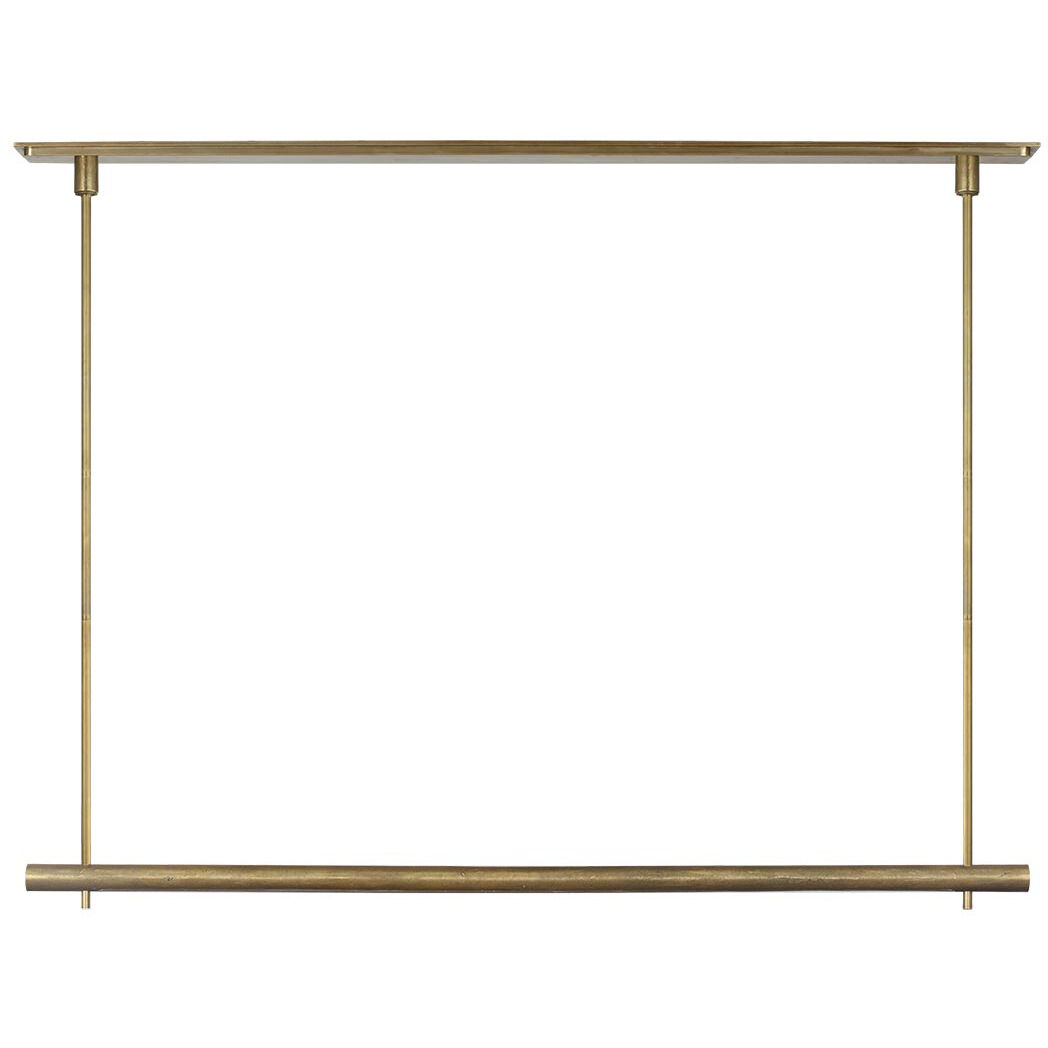 Anne-Marie Barton Stahl Linear Chandelier Ceiling Light in Museum Brass
