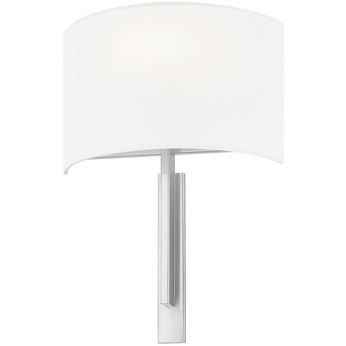Textile Collection 1 Light 10 inch Brushed Nickel ADA Wall Sconce Wall Light, Hamilton Family