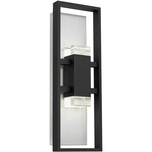 Mars LED 18 inch Sand Black Wall Sconce