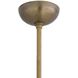 Judith 1 Light 20 inch Vintage Brass Pendant Ceiling Light