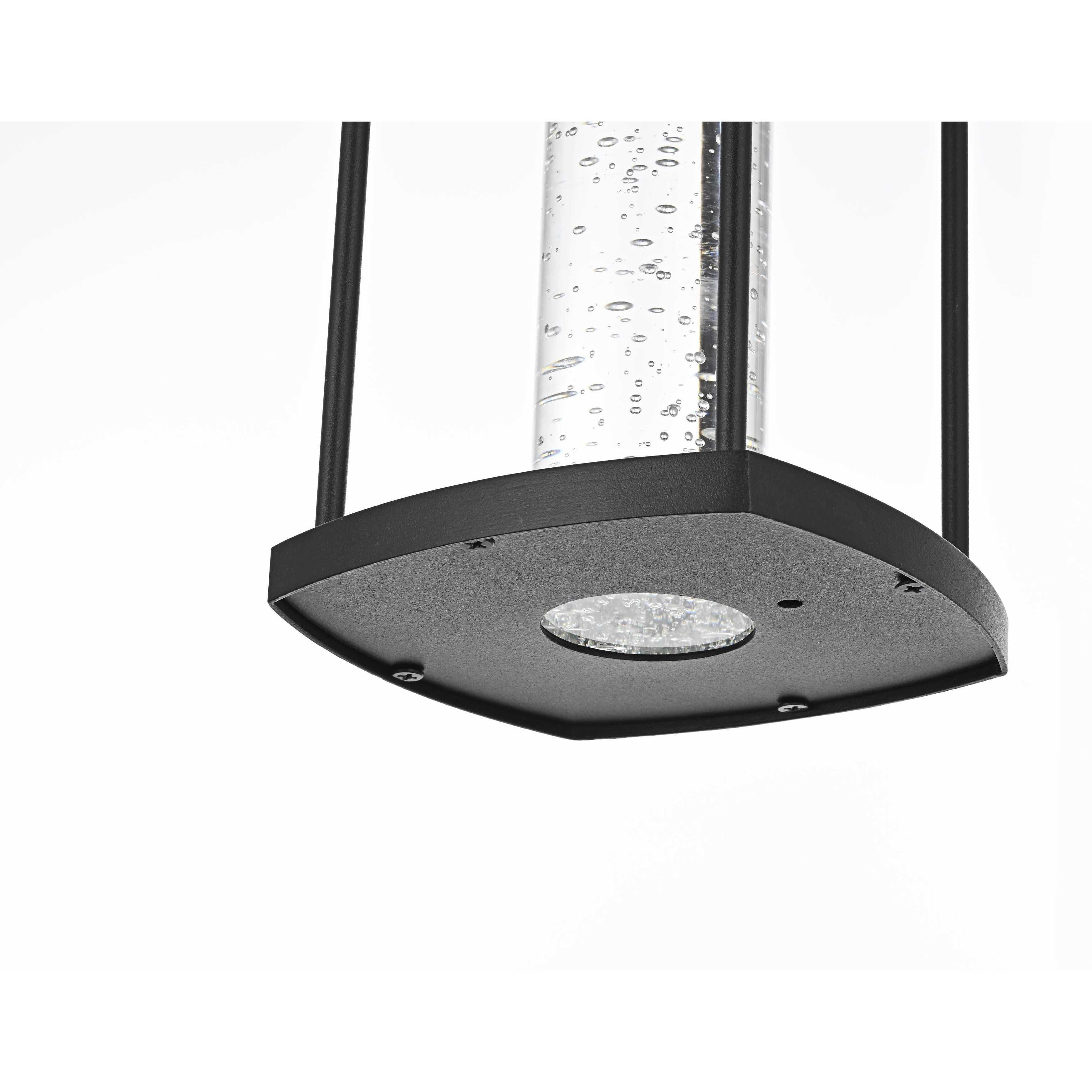 Zev 1 Light 15 inch Black Outdoor Wall Sconce