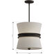 Dalvor 3 Light 14 inch Dark Bronze Pendant Ceiling Light