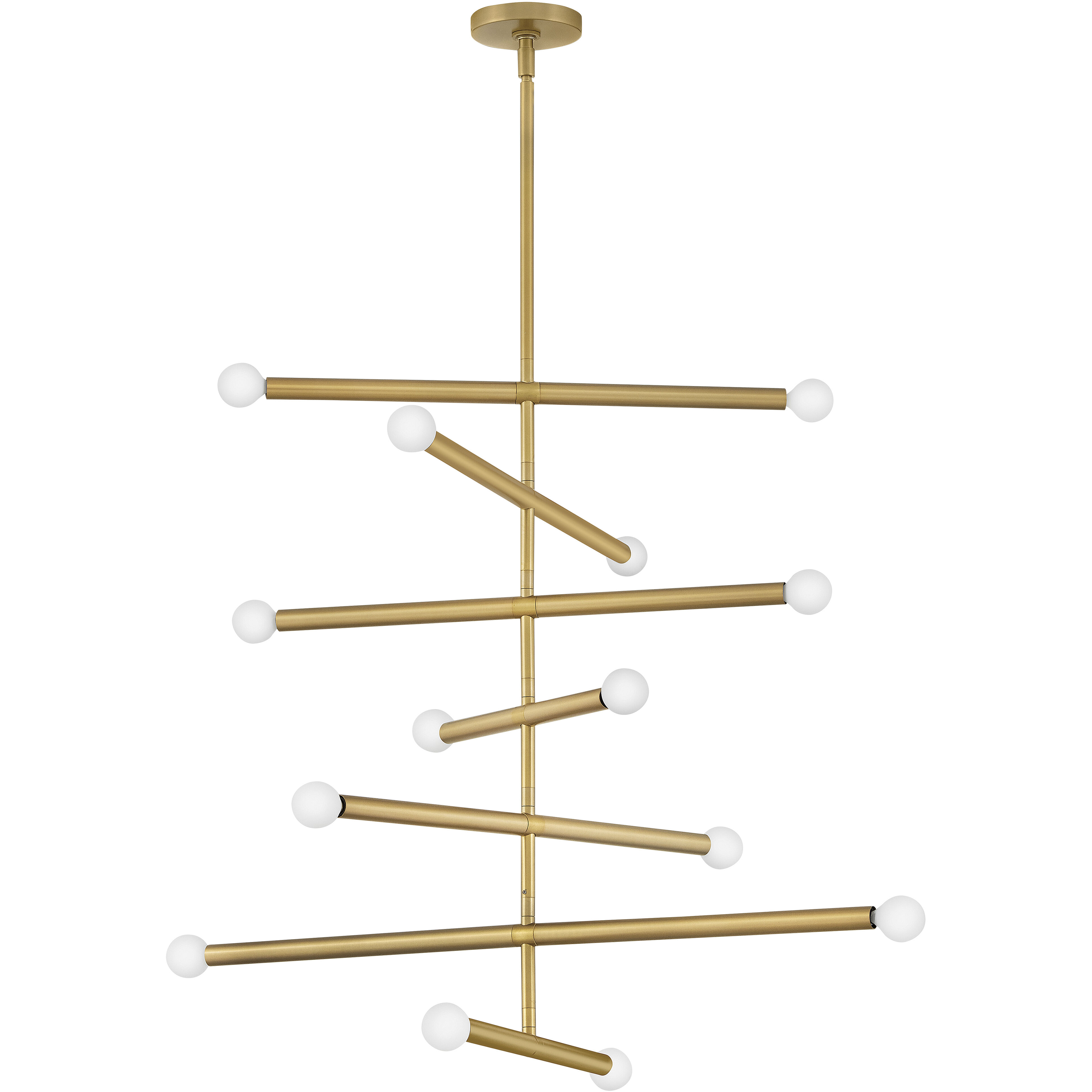 Millie 14 Light 31.5 inch Lacquered Brass Chandelier Ceiling Light