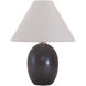 Scatchard 23 inch 150 watt Black Matte Table Lamp Portable Light