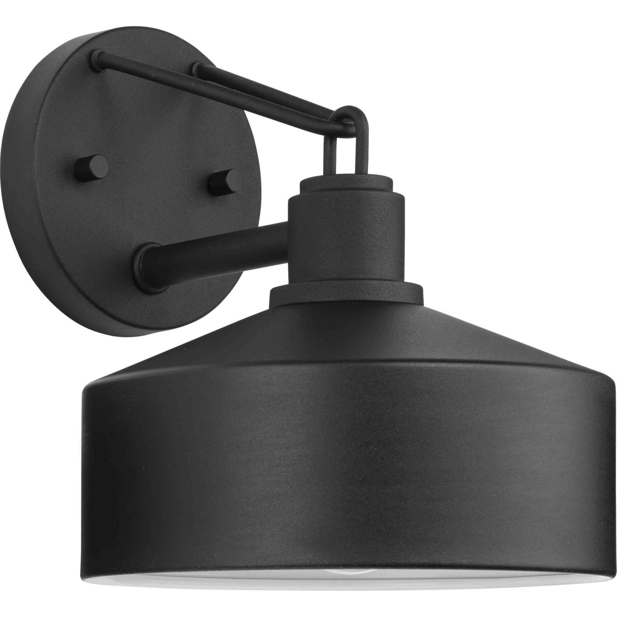 Precinct 1 Light 9.5 inch Textured Black Outdoor Wall Lantern