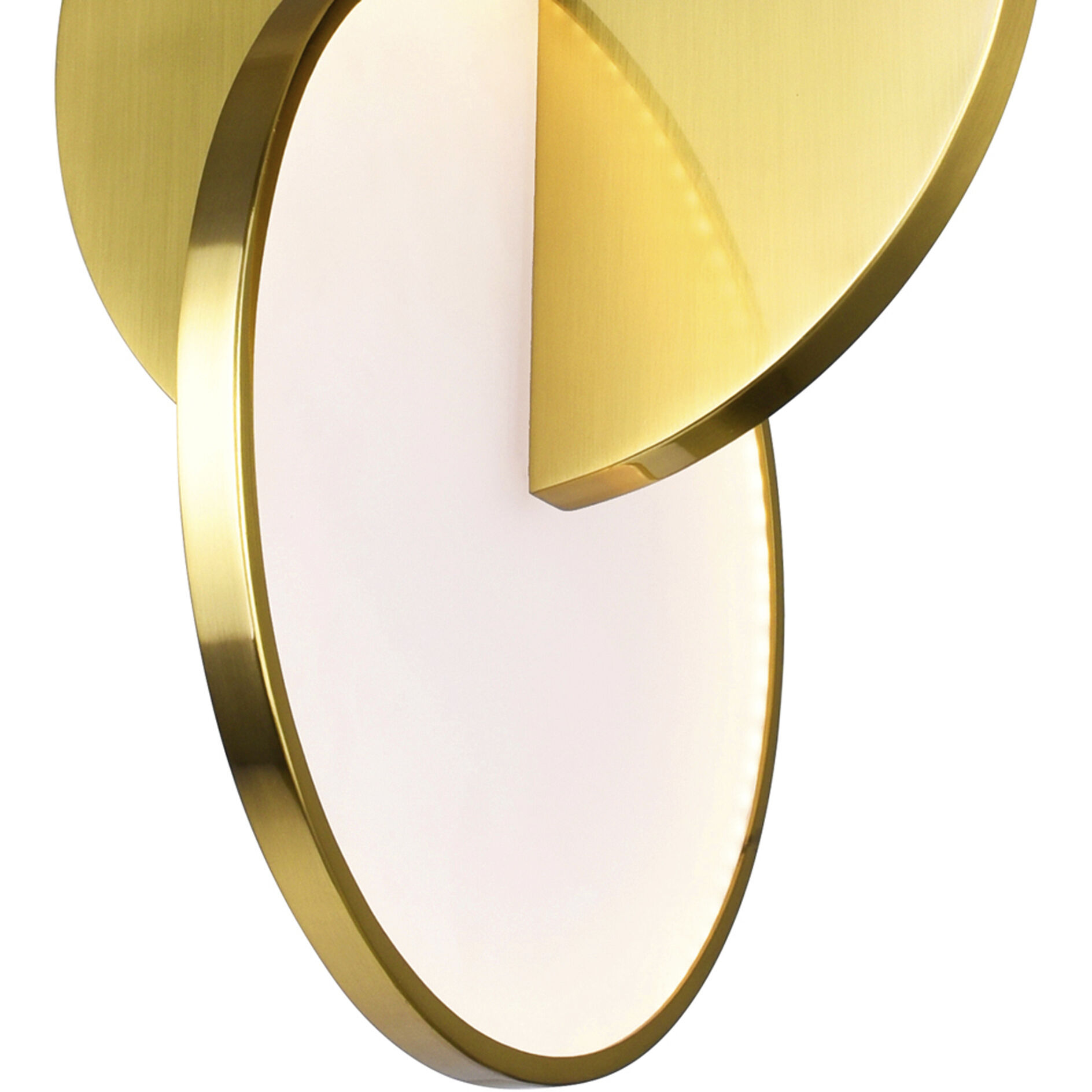 Tranche LED 18 inch Brushed Brass Multi Point Pendant Ceiling Light