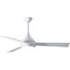 Atlas Donaire 52 inch Gloss White Outdoor Ceiling Fan, Coastal Wet Rated