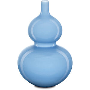 Sky Blue 12.75 inch Double Gourd Vase