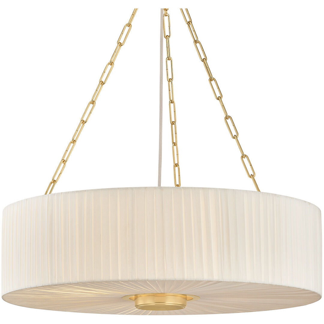 Camby 4 Light 30 inch Aged Brass Chandelier Ceiling Light