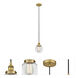 Edison Beacon LED 6 inch Brushed Brass Mini Pendant Ceiling Light