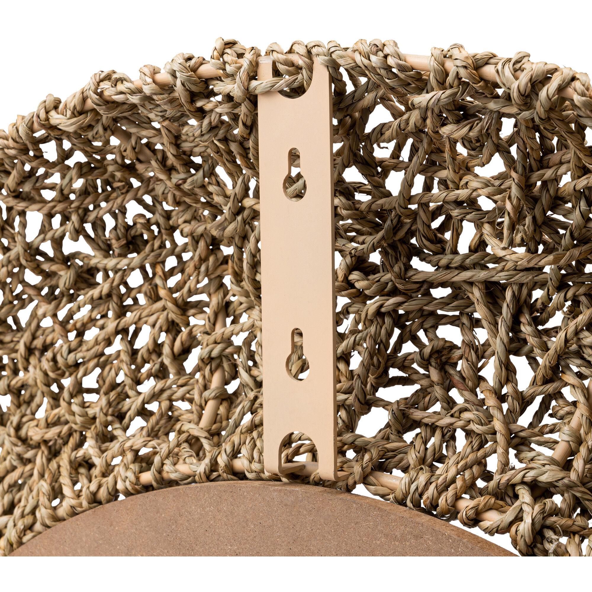 Tangled 33 X 33 inch Natural Rope Wall Mirror