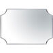 Carlton 33 X 22 inch Chrome Wall Mirror in Painted Chrome, Tamara Day Collaboration