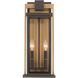 Lendel 2 Light 19.5 inch Twilight Bronze and Textured Gold Outdoor Sconce