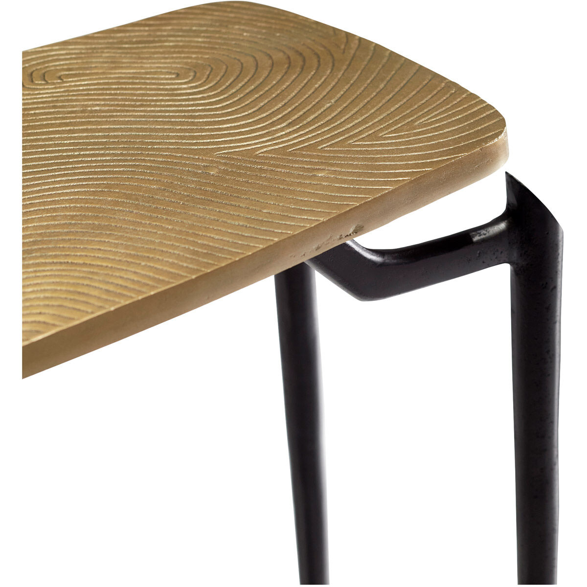 Tarsal 49 X 13 inch Gold and Black Console Table