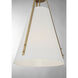 Newport 4 Light 18 inch Warm Brass Pendant Ceiling Light, Essentials