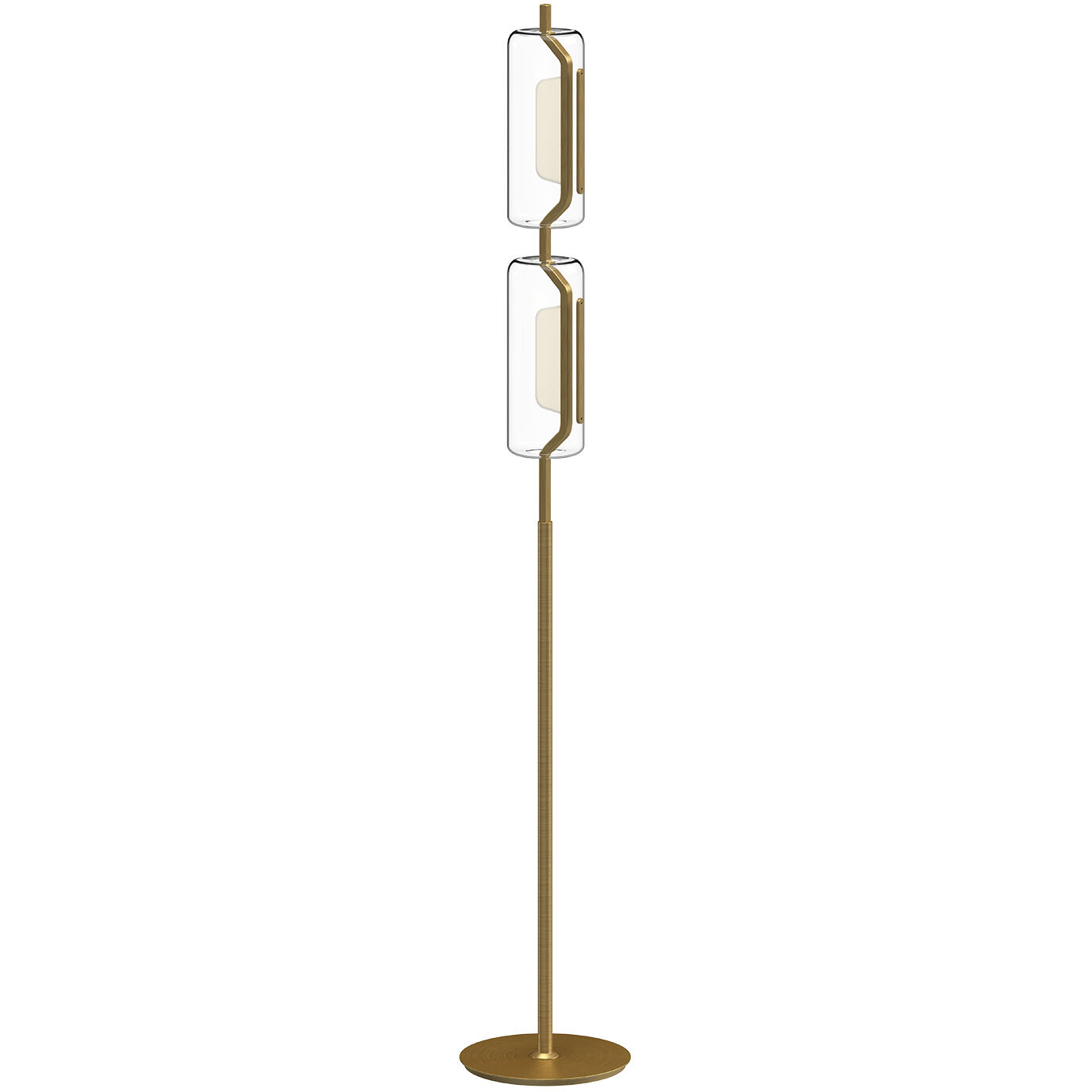 Hilo 63.5 inch 17.00 watt Brushed Gold Floor Lamp Portable Light