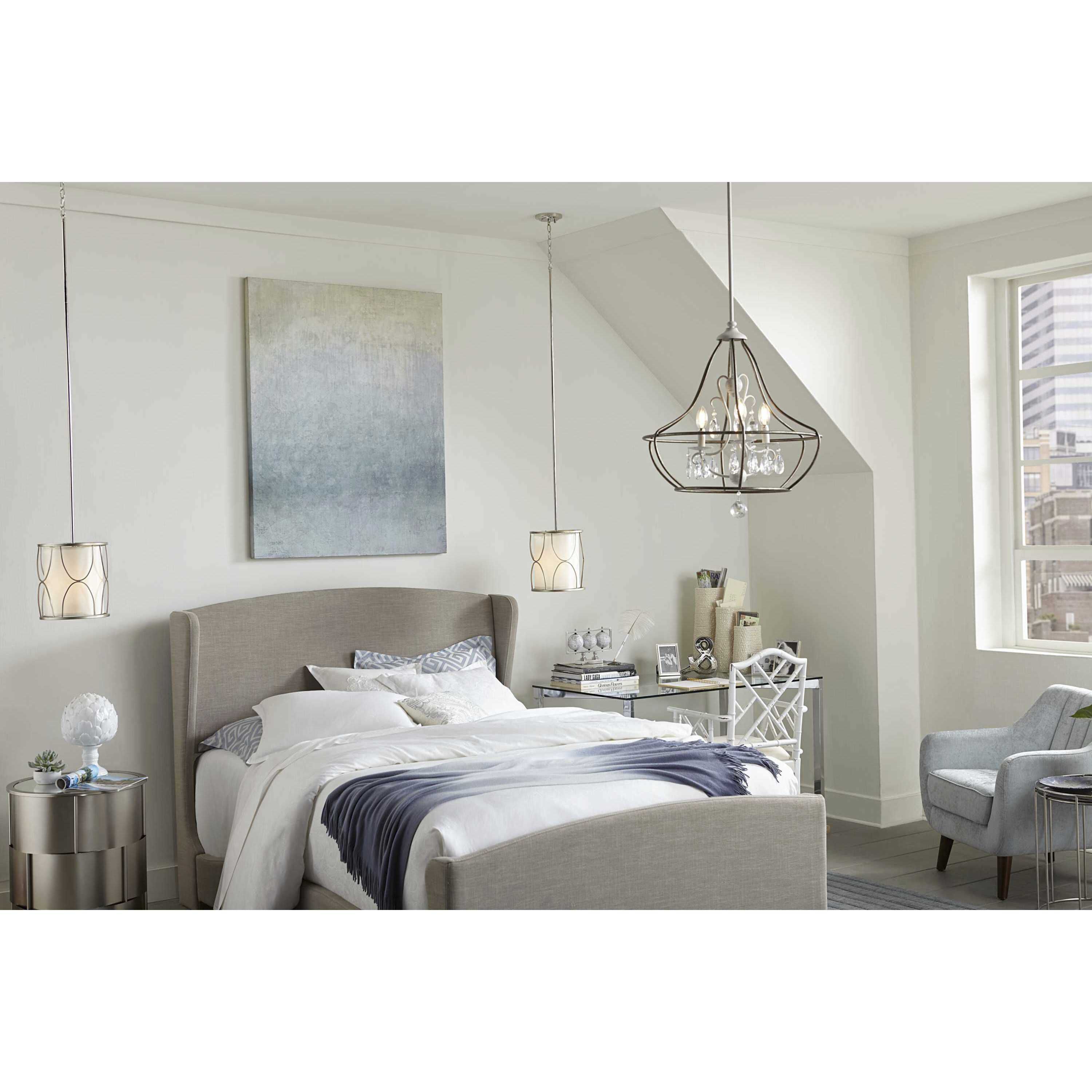 Landree 1 Light 10 inch Silver Ridge Mini-Pendant Ceiling Light