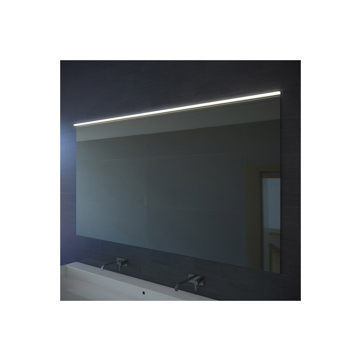 Stiletto Lungo LED 95 inch Satin Black Wall Bar Wall Light in 95 in.