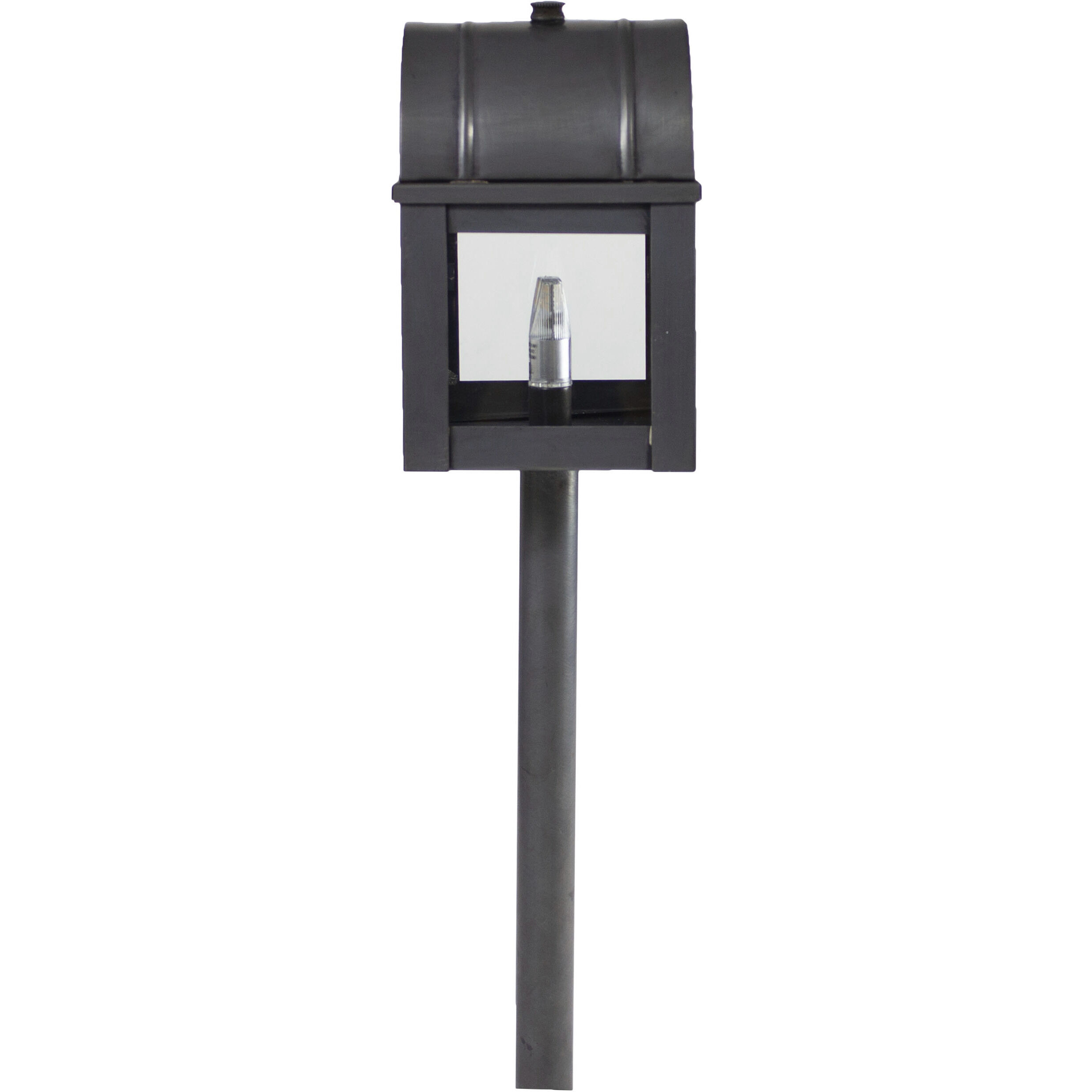 Hawthorne Adams Antique Brass Path Light in Frosted Glass