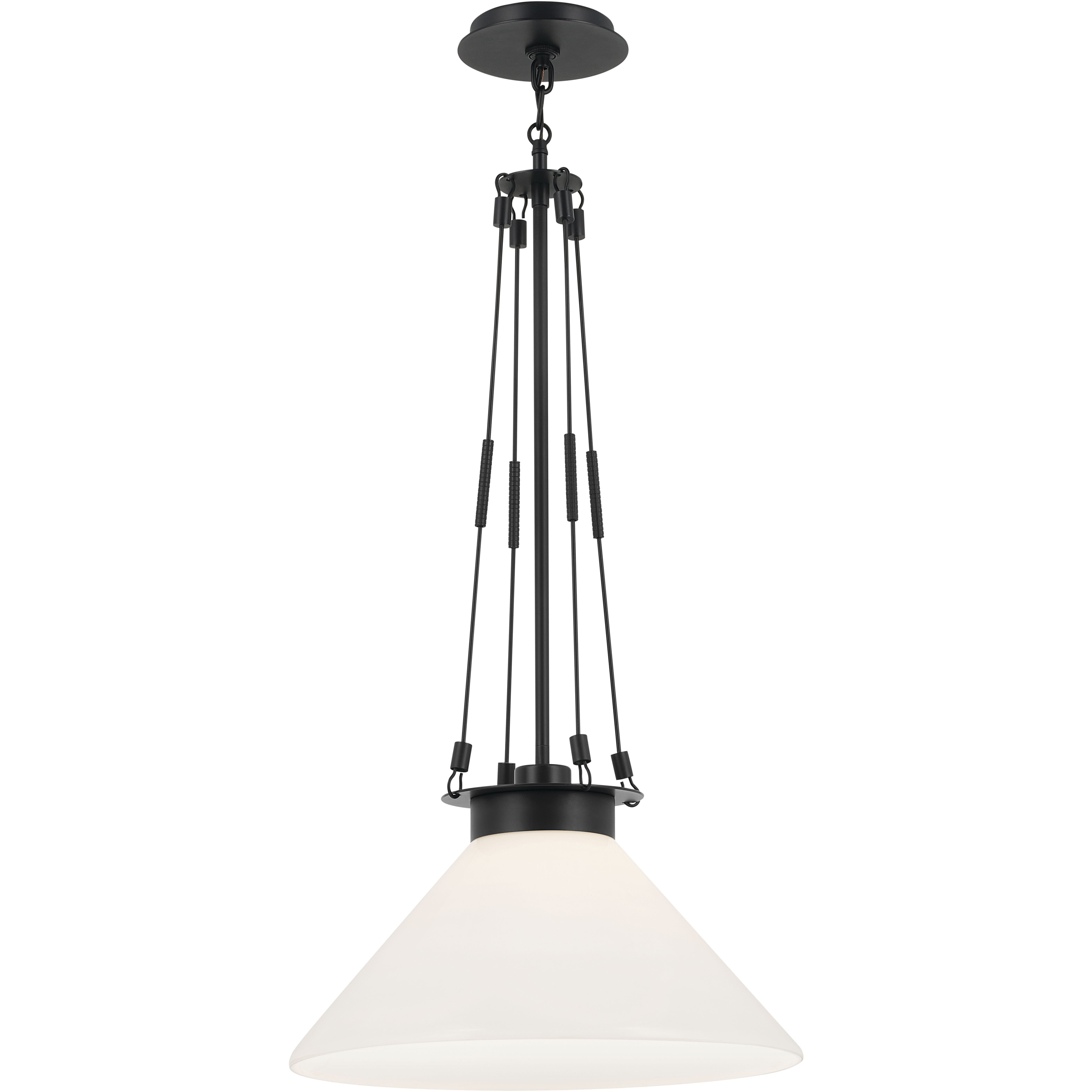 Albers LED 18.25 inch Black Pendant Ceiling Light