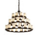 Veneto Luce 36 Light 42 inch Matte Black Chandelier Ceiling Light in Gold with Clear Rim (Veneto Luce), Incandescent