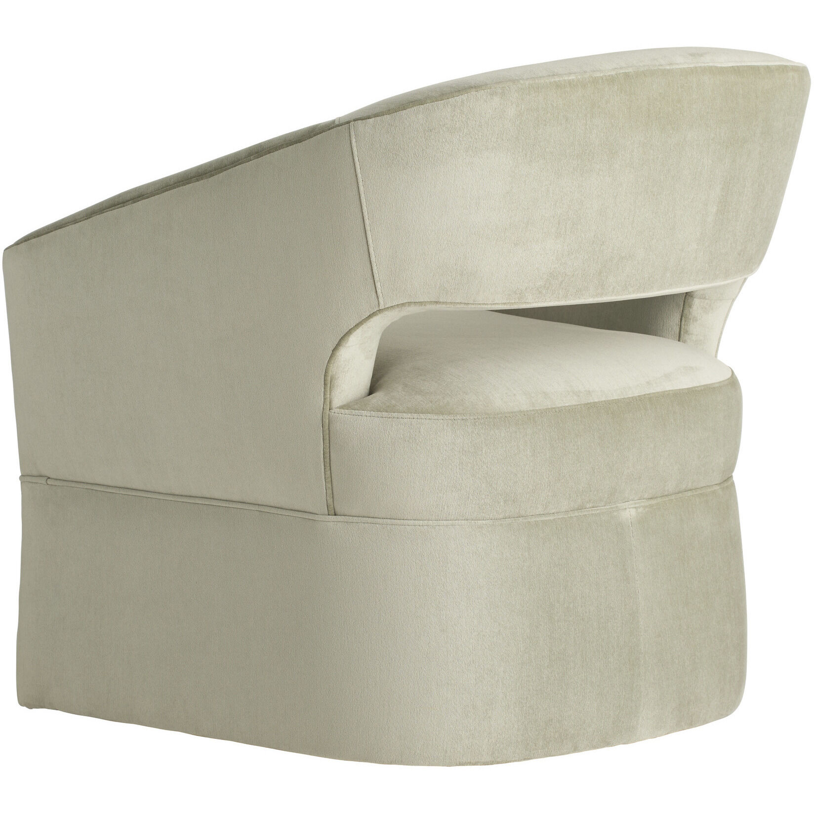 Lana Sage and Blackened Iron Lounge Chair