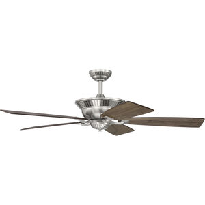 Forum 52 inch Brushed Polished Nickel with Dark Cedar/Weathered Mesquite Blades Ceiling Fan