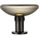 Avroko Morgan 11.8 inch 14.00 watt Burnished Bronze with Smoke Glass Table Lamp Portable Light