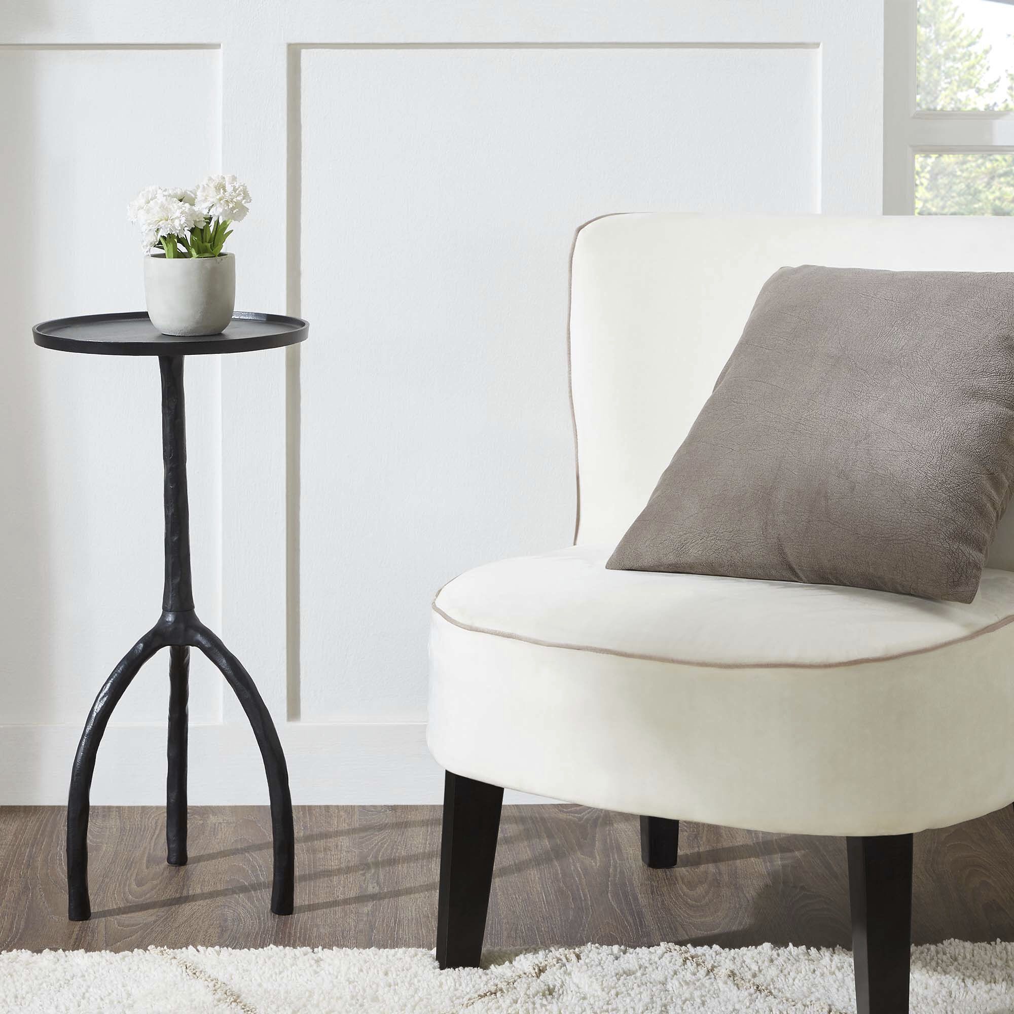 Renwil TA452 Konsta 25 X 12 inch Matte Black Powder Coated Side Table