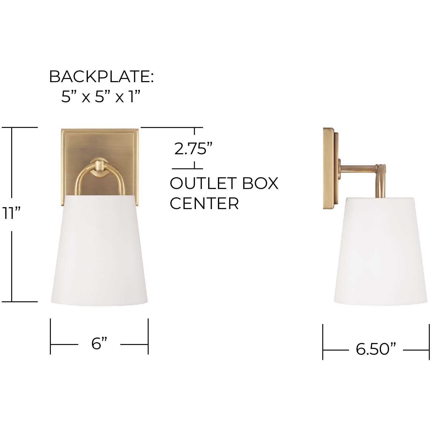 Brody 1 Light 6 inch Aged Brass Sconce Wall Light