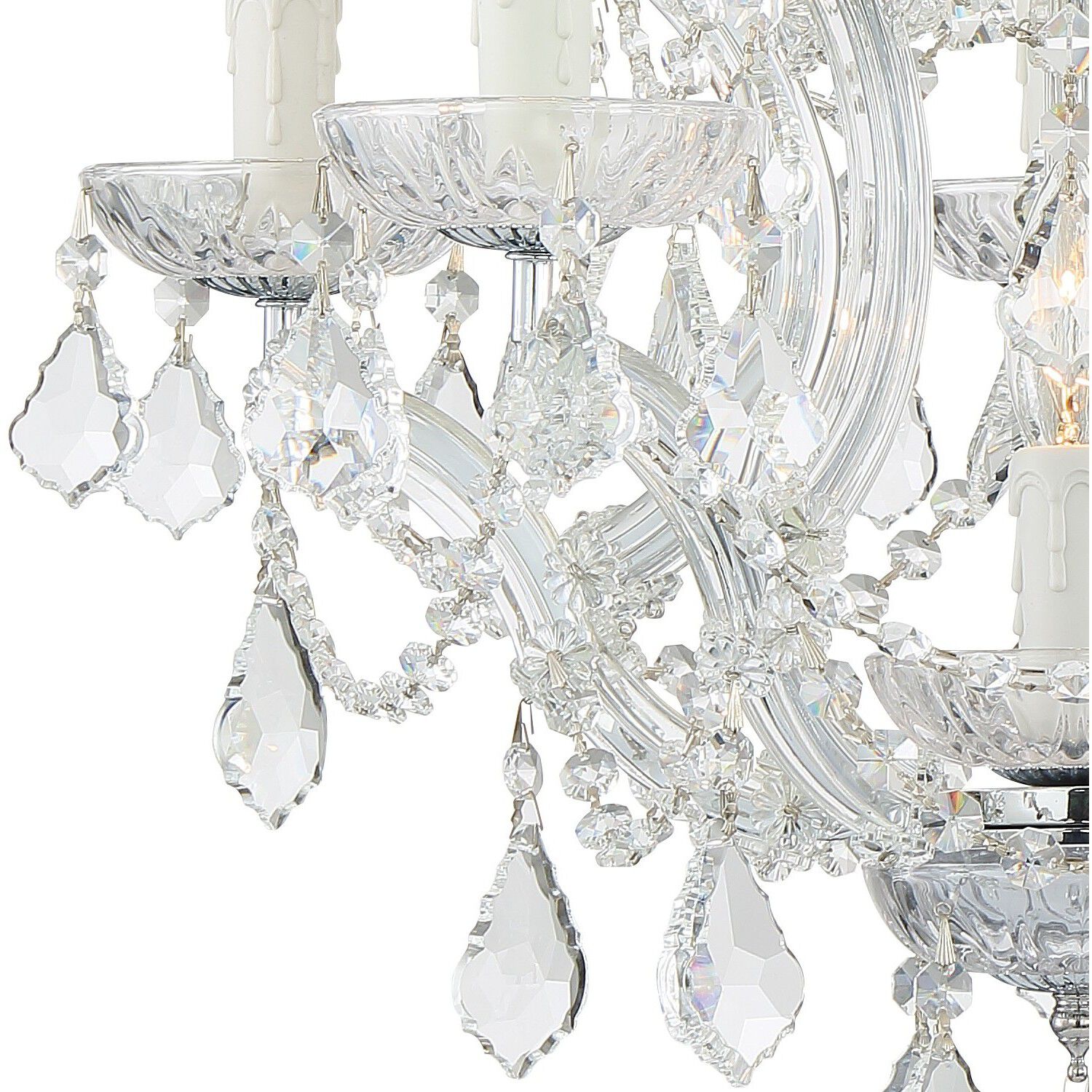 Maria Theresa 6 Light 20 inch Polished Chrome Chandelier Ceiling Light in Clear Swarovski Strass