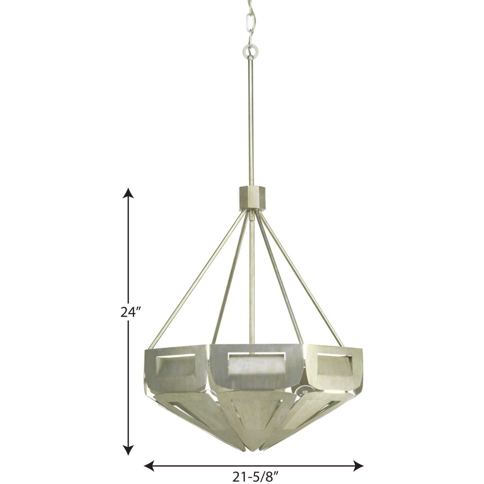 Point Dume™ Yerba 4 Light 21.63 inch Silver Ridge Pendant Ceiling Light, Design Series