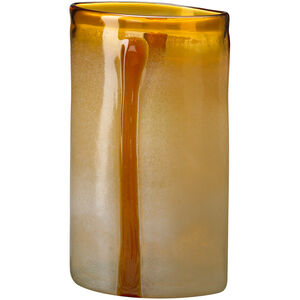 Cream/Cognac 12 X 7 inch Vase, Large
