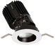 Volta LED B/Wt Recessed Lighting in Flood, 90, 3000K, Black/White, Round