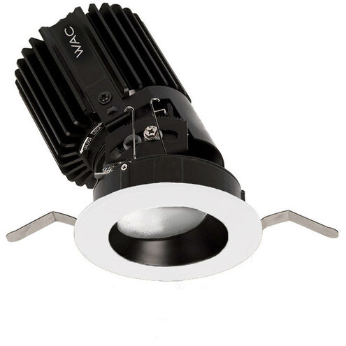 Volta LED B/Wt Recessed Lighting in Flood, 90, 3000K, Black/White, Round