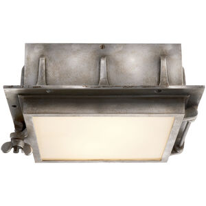 Thomas O'Brien Knockout Flush Mount Ceiling Light in Weathered Aluminum