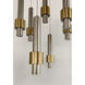 Reveal LED 18 inch Satin Nickel and Satin Brass Multi-Light Pendant Ceiling Light