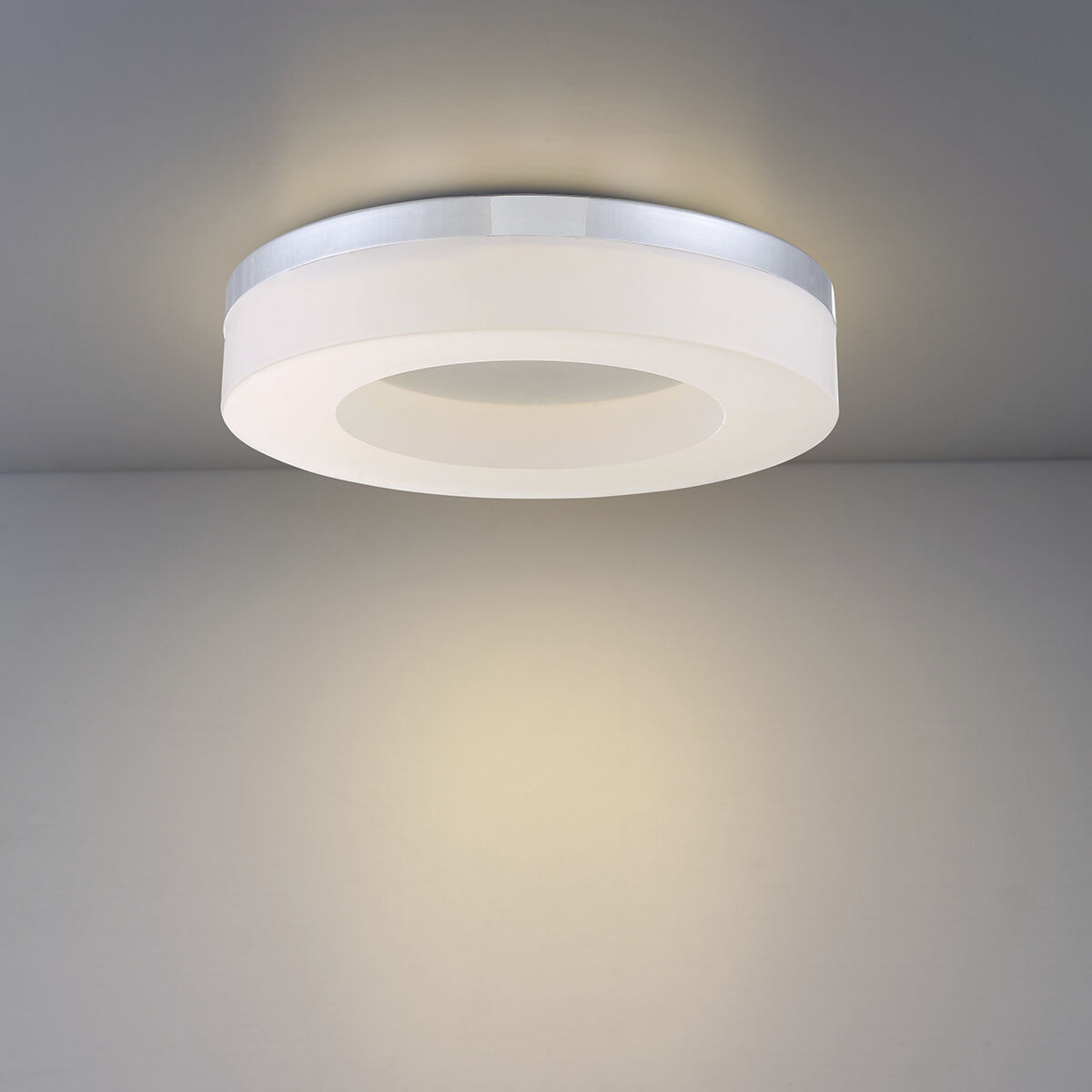 Abell LED 13.75 inch Chrome Ceiling Flush Mount Ceiling Light