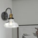 Traditional LED 8 inch Black-Antique Brass Decorative Wall Sconce Wall Light
